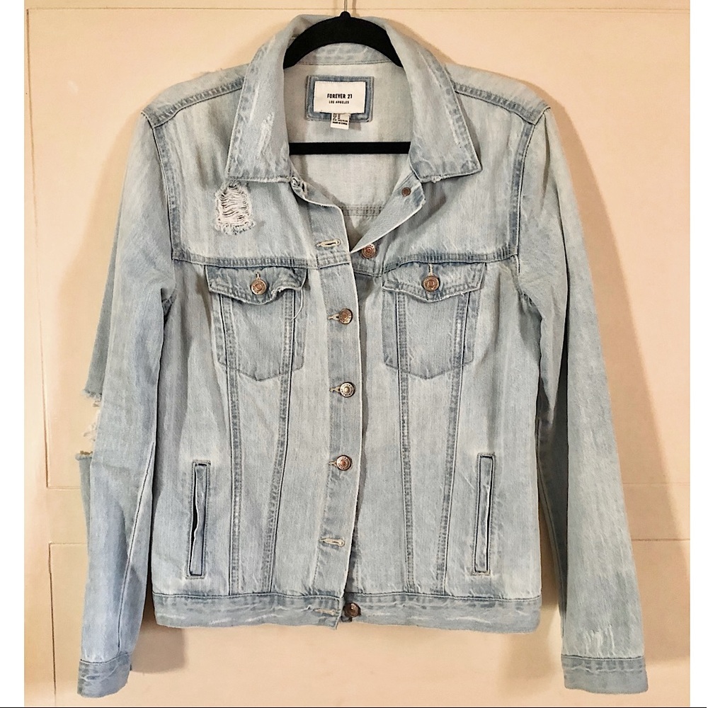 Distressed Denim Jacket